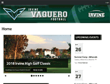 Tablet Screenshot of irvinefootball.org